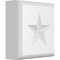 Ekena Millwork Standard Sedgwick Star Rosette With Rounded Edge, 3"W x 3"H x 1"P ROSP030X030X100SDG08 - alternate 1